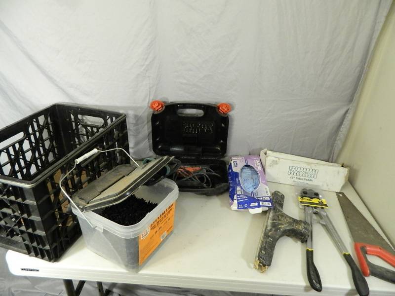 lot 82 image: New Bolt Cutters, Rotary Tool, Hardware, and More