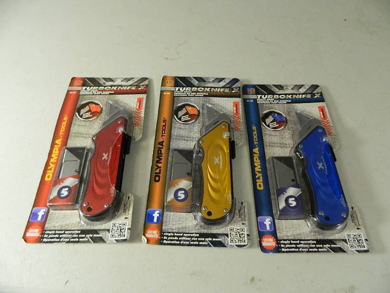 lot 116 image: 3 New Turboknife X Knives