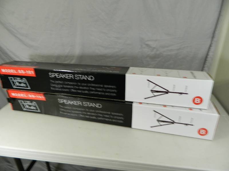 lot 142 image: New Pair of DJ Speaker Stands
