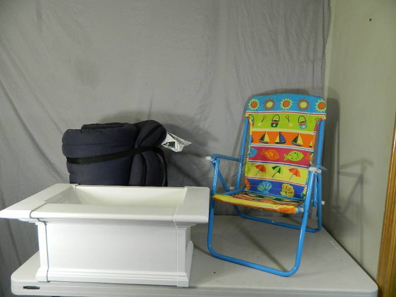 lot 185 image: Planter, Kids Chair, More