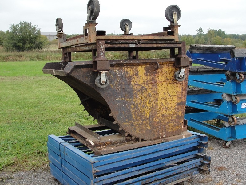 2 - MOVING DOLLIES,  FORKLIFT DUMP BOX N RACKING