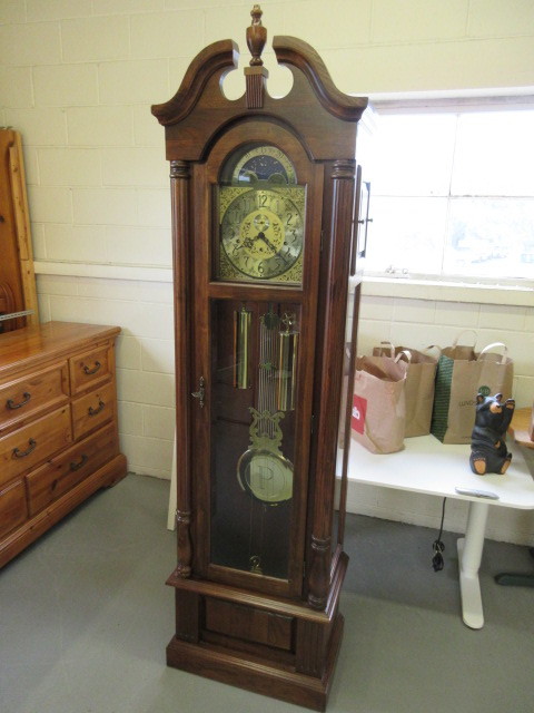 lot 301 image: GRANDFATHER CLOCK BY STERLING & SONS COA #8195000