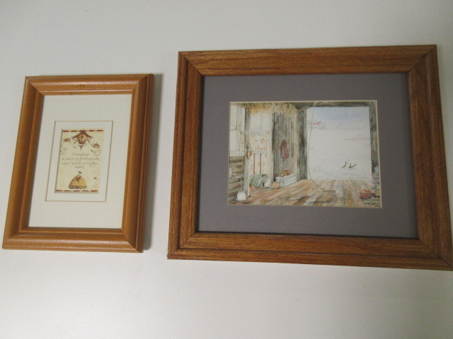 lot 329 image: TWO FRAMED PRINTS