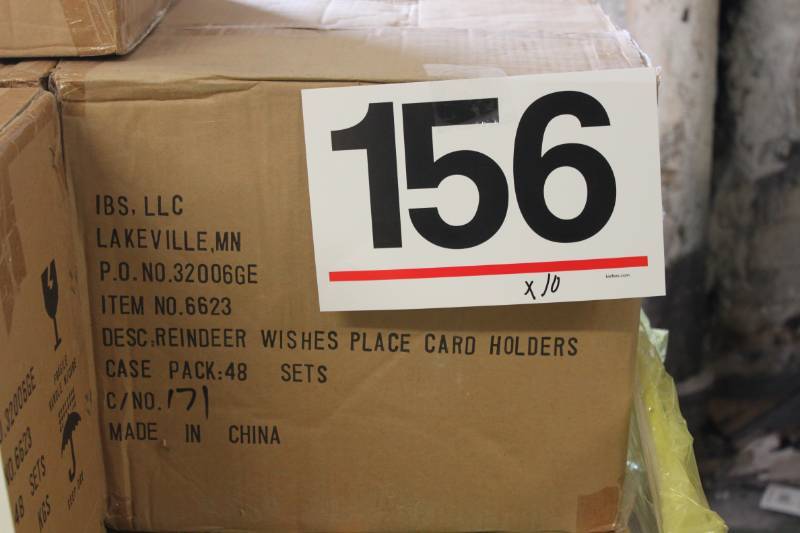 lot 156 image: 480 Sets Reindeer Wishes PhotoPlacecard Holder in Retail Packaging
