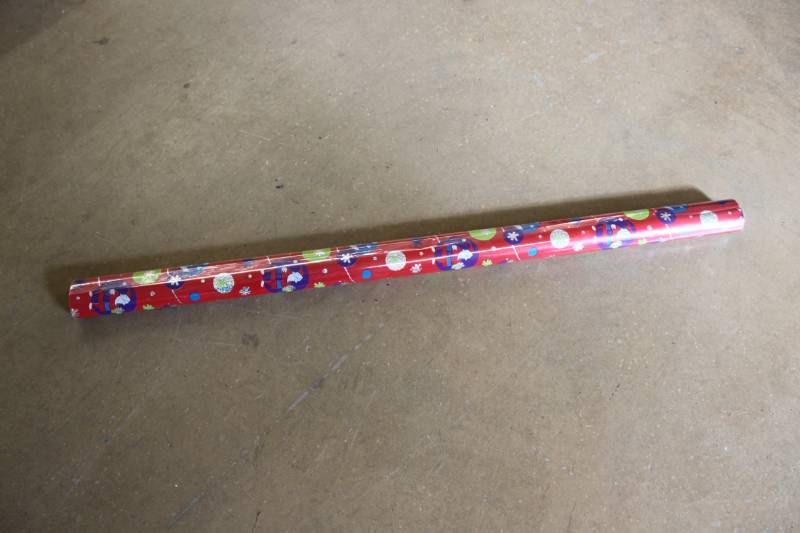lot 159 image: 48 Rolls Holiday Mylar Gift Wrap with Santa Design