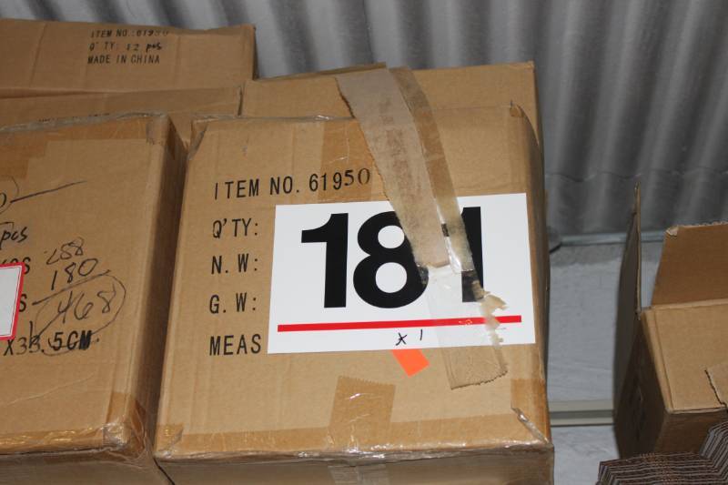 lot 181 image: 72 Pacific Rim Casino Assorted Ornaments in Retail Packaging