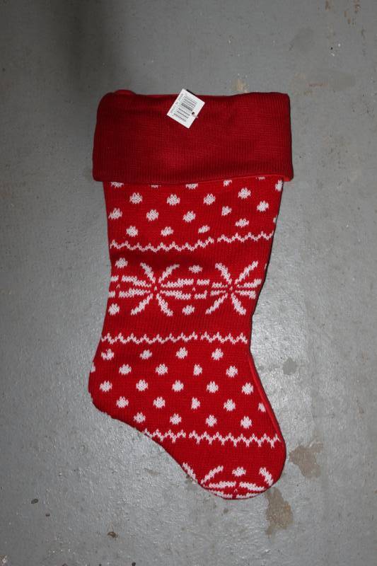 lot 183 image: 108 Red 19 Tartan Lamp & Winterflake Stockings