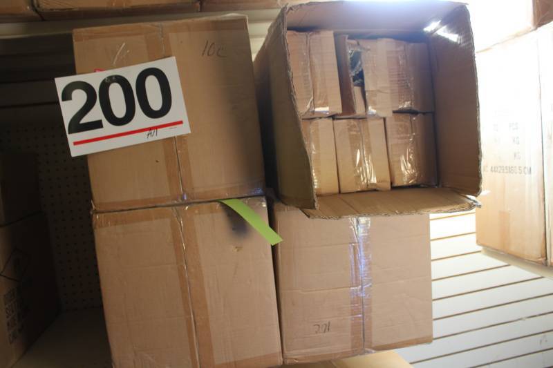 lot 200 image: 144 Assorted 22 Glass Drop Ornament Individually Packaged