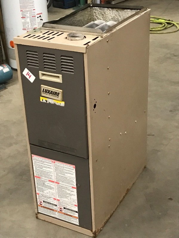lot 14 image: Luxaire 46,000 BTU Natrual Gas Furn...