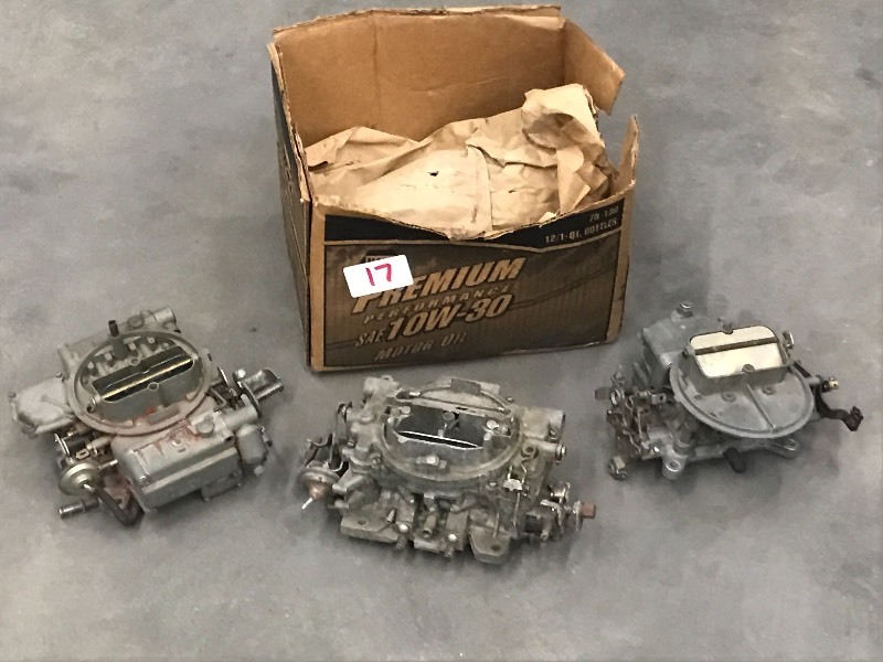 lot 17 image: Lot Of (3) Automotive Carbeurators ...