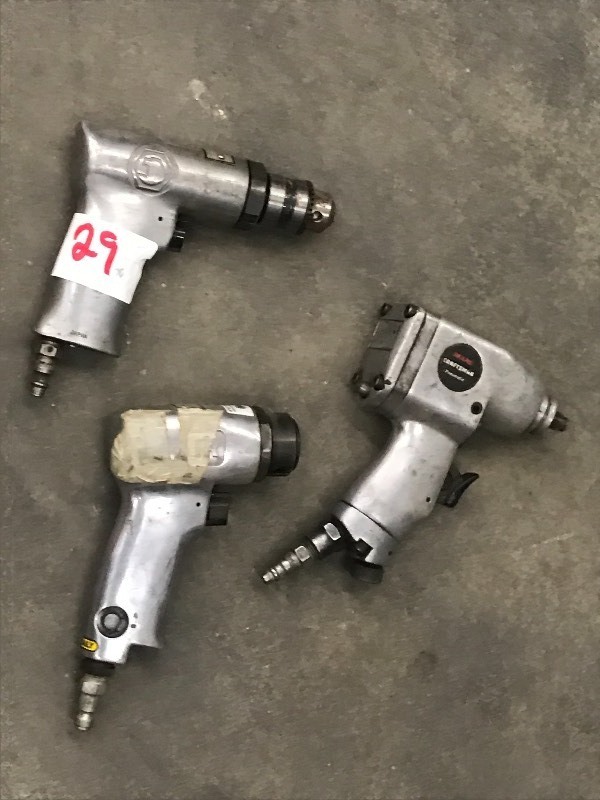 lot 29 image: Lot Of (3) Pneumatic Power Tools ...