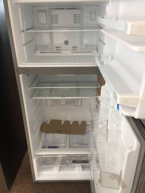 NEW Whirlpool, 17.6 cu. ft. Top Freezer Refrigerator in Stainless Steel Model#WRT518SZFM-- WITH MANUFACTURERS WARRANTY