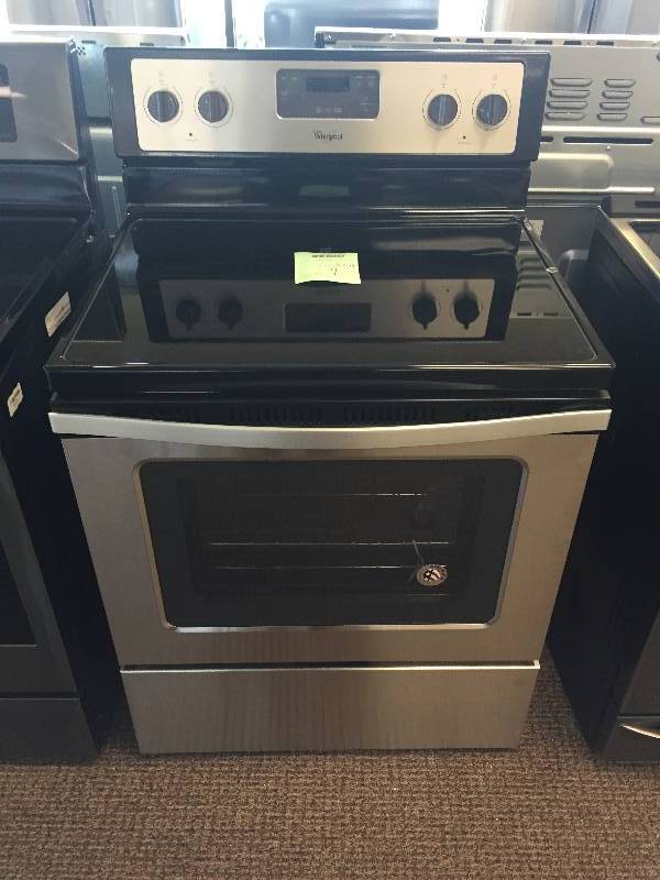 NEW Whirlpool, 4.8 cu. ft. Electric Range in Stainless Steel Model# WFE320M0ES--WITH MANUFACTURERS WARRANTY
