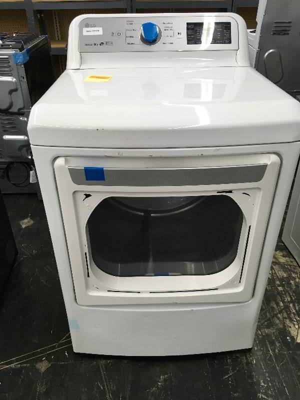 lot 284 image: LG DLG7201WE Gas Dryer, Retail $949.99