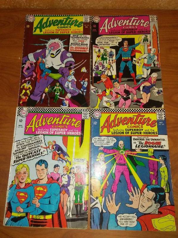 4 Adventure Comics featuring Superboy