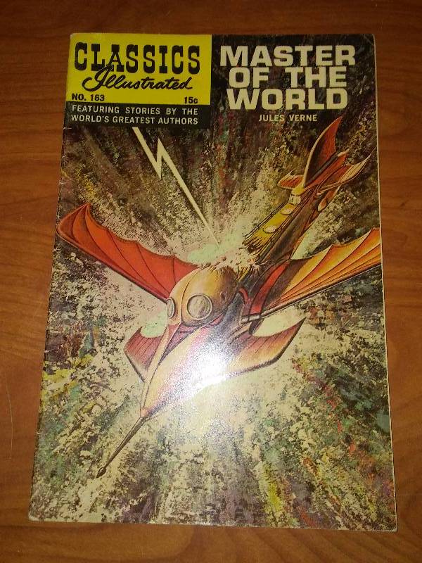 Classics Illustrated Master of the World by Jules Verne no. 163