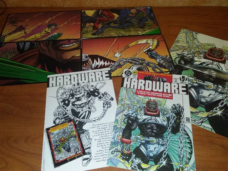 Hardware comic issue 1 with card, posters and info card