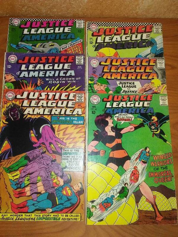 6 Justice League America  50, 54, 55, 56, 59, 60