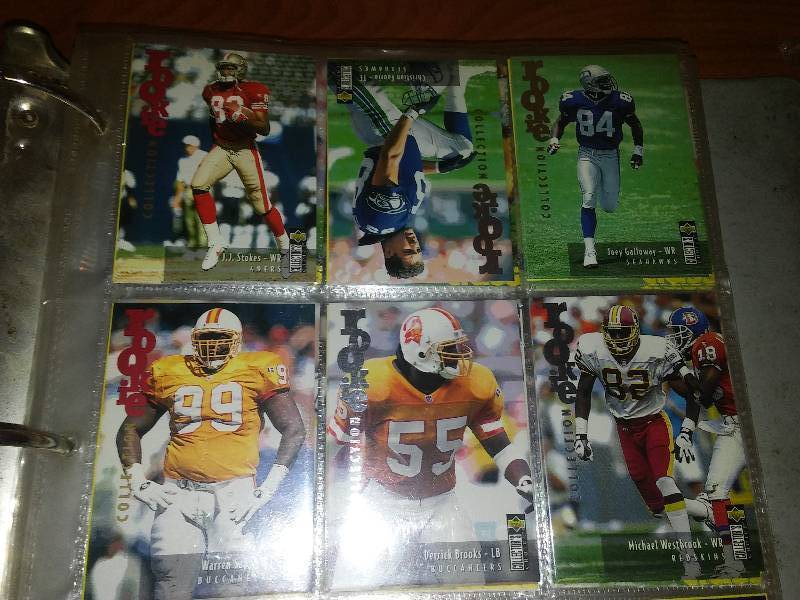 NFL cards Upper Deck 1995  300 to 400