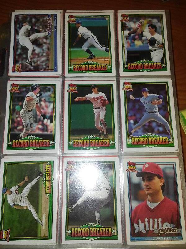 1991 TOPPS MLB full set plus trades