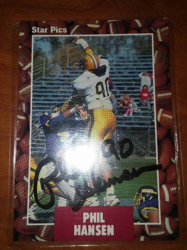 Phil Hansen autographed rookie card