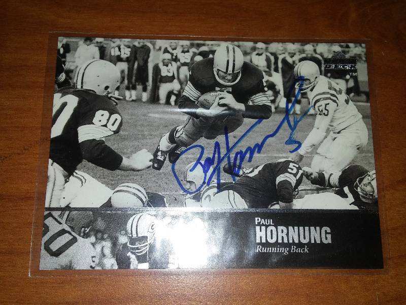 Paul Horhung autographed Upper Deck card
