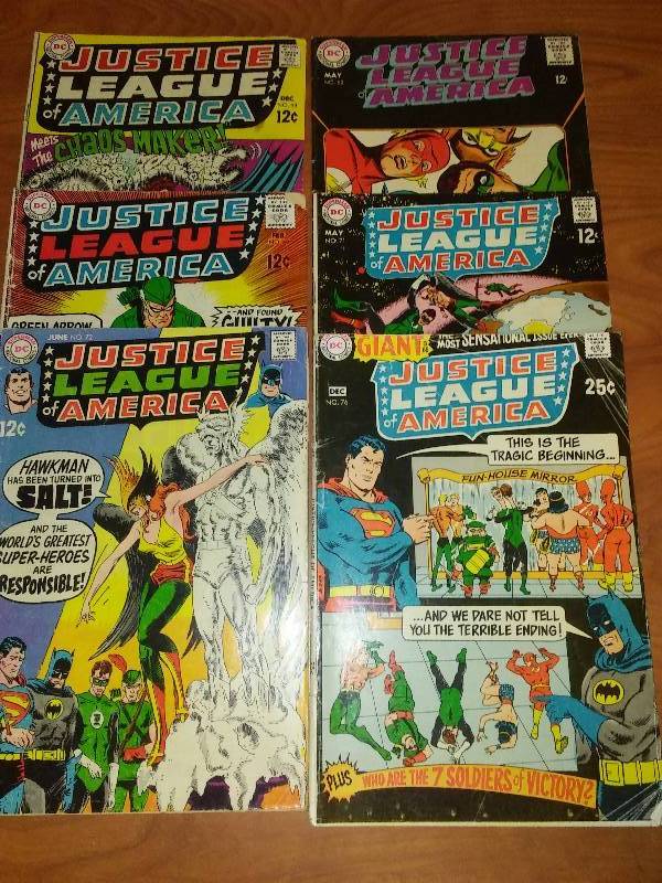 6 Justice League of America  62, 68, 69, 71, 72, 76