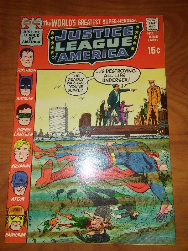 Justice League of America  number 90, June 1971, near mint  mint amazing condition
