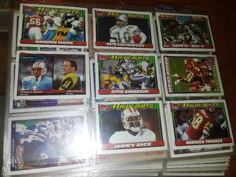 1993 Topps NFL 1991 TOPPS NFL both near complete.