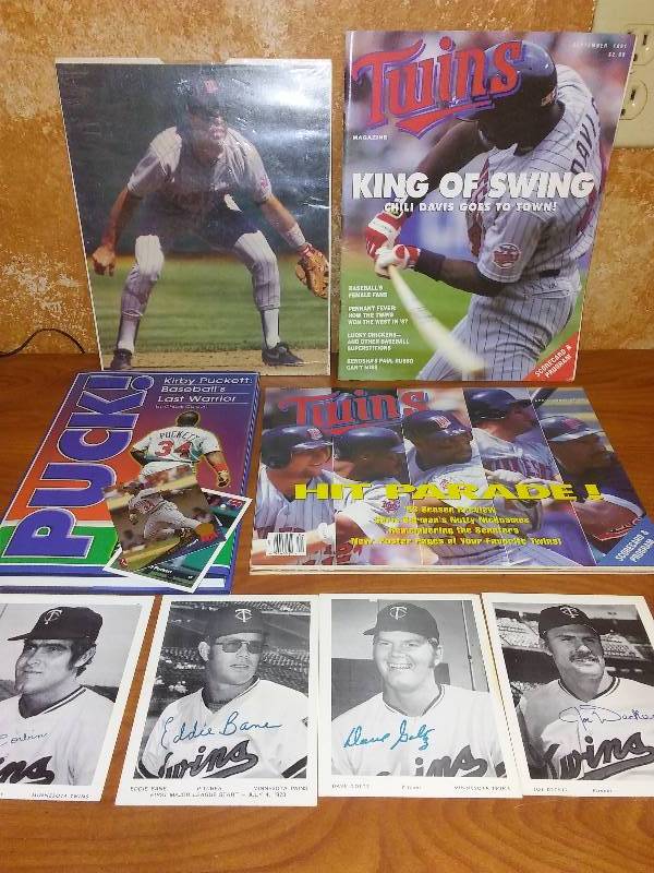 Minnesota Twins autographed pictures and memorabilia