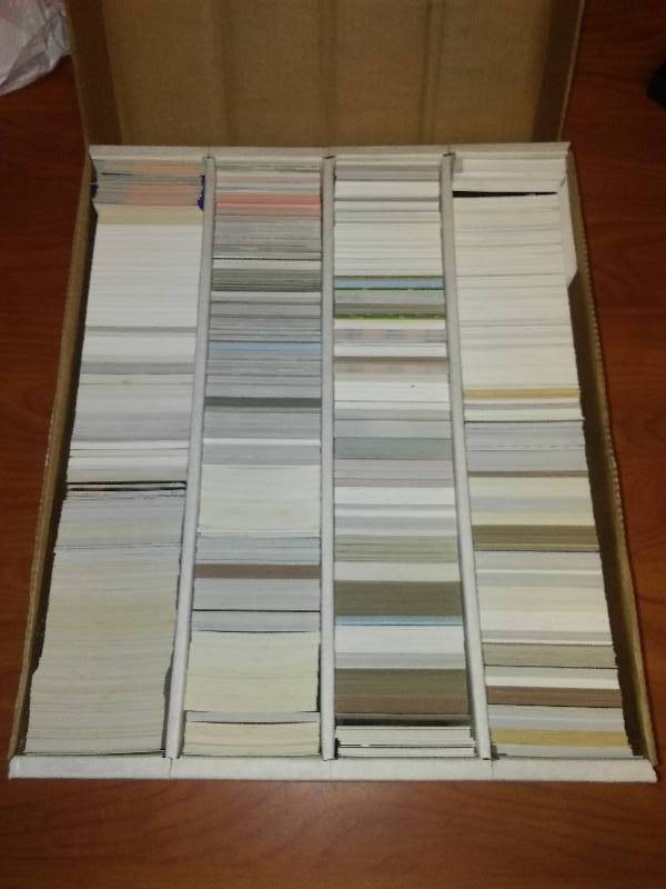 3080 card assortment NFL, NBA, MLB, NHL.   NFL 1983 cards for sure.