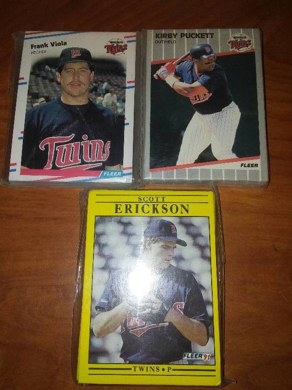 Minnesota Twins sets  Puckett, Erickson, viola