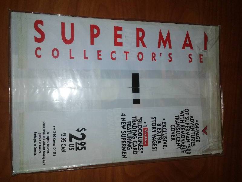 Superman NEW  in cello wrapper 1993 collectors set