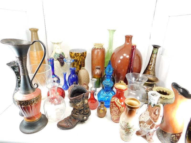 lot 20 image: A Large Lot Of Thirty Four Vases