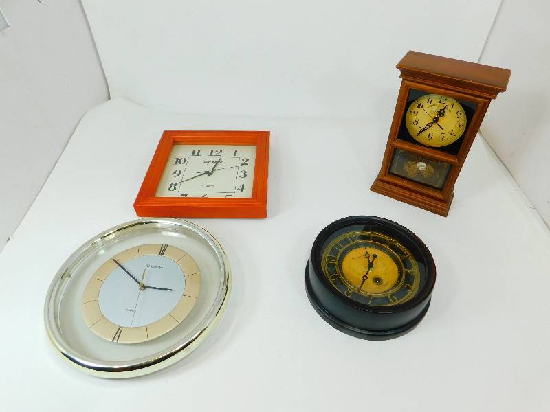 lot 74 image: Four Battery Operated Clocks