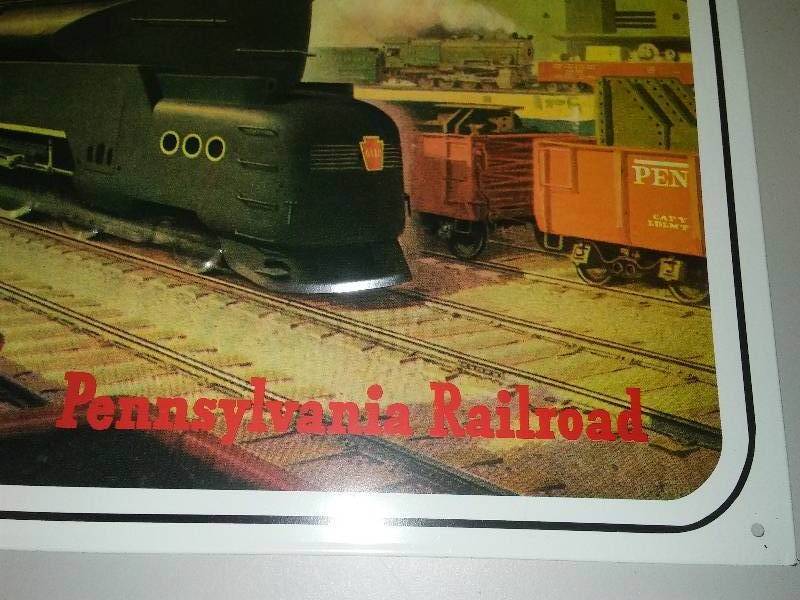 lot 293 image: Pennsylvania Rail Road Power Metal Sign