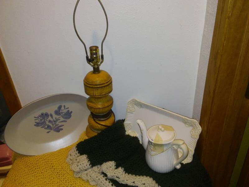 lot 308 image: Mid-century lamp and more
