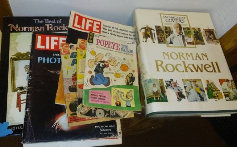 lot 330 image: Vintage books, comics and magazines