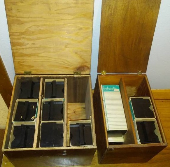 lot 348 image: Realomatic slide trays and custom wood boxes