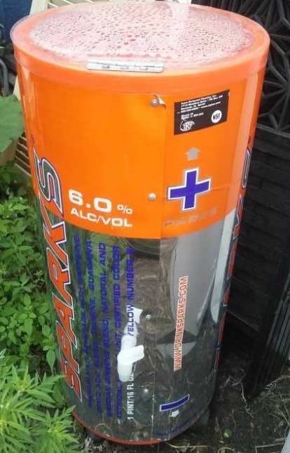 lot 378 image: Sparks stand-up cooler with drain
