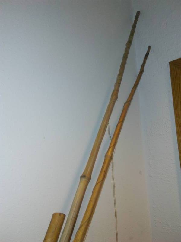 lot 388 image: Bamboo fishing poles (3)
