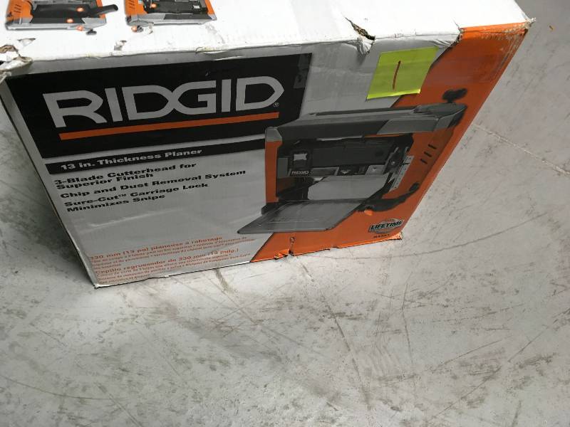 RIDGID 13 in. Thickness Corded Planer In good working condition