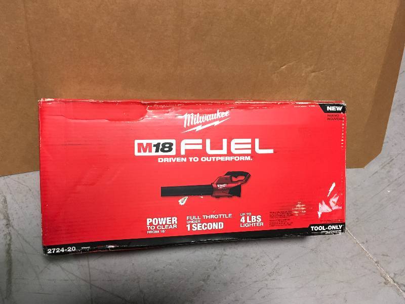 Milwakee M18 FUEL 120 MPH 450 CFM 18-Volt Lithium Ion Brushless Cordless Handheld Blower  Tool only in good working condition