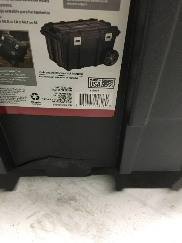 HUSKY 26 in. Connect Mobile Tool Box Black