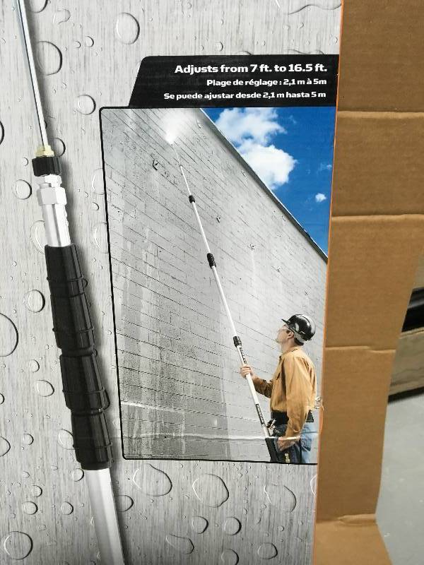 POWER CARE 18 ft. 4,200-PSI Telescoping Spray Wand for Pressure Washers