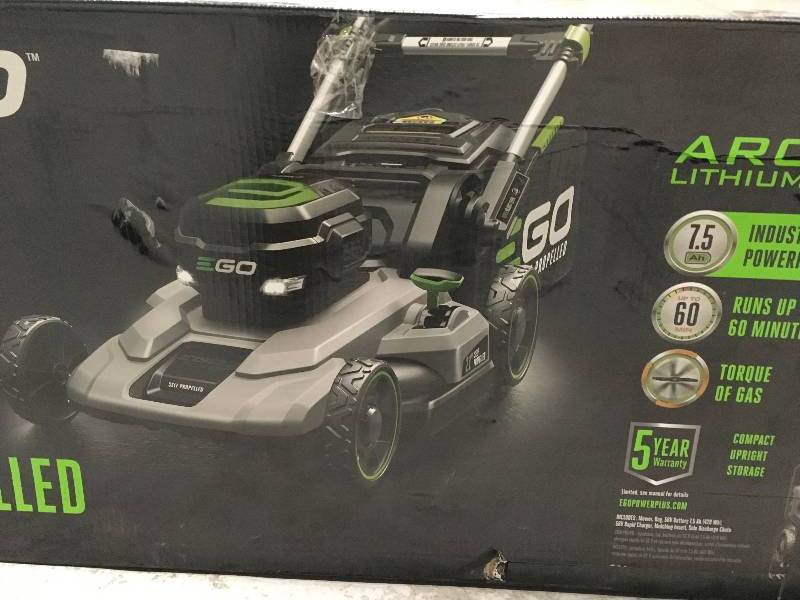 EGO 21 in. 56-Volt Lithium-ion Cordless Walk Behind Self Propelled Mower Kit - 7.5 Ah BatteryCharger Included in good conditions
