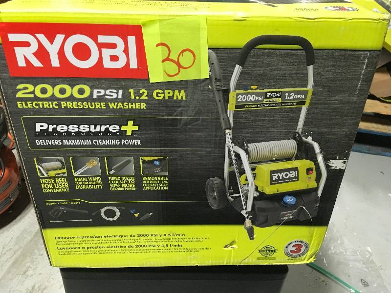 RYOBI 2,000 PSI 1.2 GPM Electric Pressure Washer in good conditions