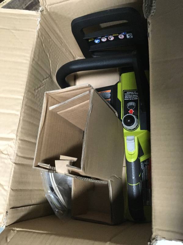 RYOBI ONE Lithium 10 in. 18-Volt Lithium-Ion Cordless Chainsaw - 1.5 Ah Battery and Charger Included in good conditions