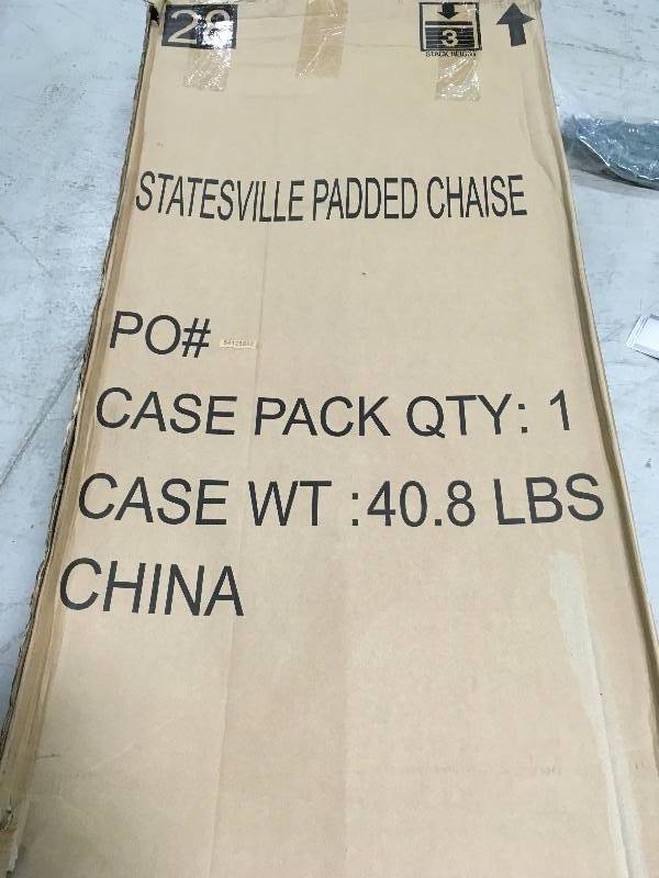 Statesville Padded Patio Chaise Lounge not used