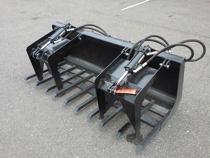 72 Double Grapple Bucket (Skid Steer Attachment)